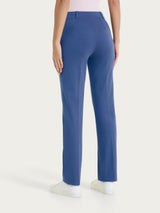 Pantalone dritto con tasche in Compact Light Blu Donna - Ragno