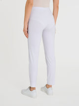 Pantalone a sigaretta con spacchetti in Compact Light Bianchi Donna - Ragno