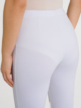 Pantalone a sigaretta con spacchetti in Compact Light Bianchi Donna - Ragno
