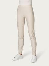 Pantalone a sigaretta con spacchetti in Compact Light Bianchi Donna - Ragno