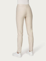 Pantalone a sigaretta con spacchetti in Compact Light Bianchi Donna - Ragno