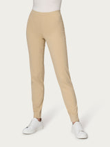 Pantalone a sigaretta con spacchetti in Compact Light Marroni Donna - Ragno