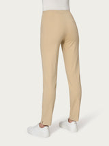 Pantalone a sigaretta con spacchetti in Compact Light Marroni Donna - Ragno