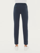 Pantalone slim dritto in Compact Light Blu Donna - Ragno