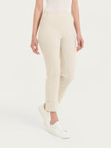 Pantalone slim dritto in Compact Light Bianchi Donna - Ragno