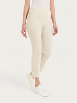 Pantalone slim dritto in Compact Light Bianchi Donna - Ragno