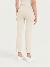 Pantalone slim dritto in Compact Light Bianchi Donna - Ragno