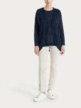 Pantalone slim dritto in Compact Light Bianchi Donna - Ragno