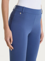 Pantalone slim dritto in Compact Light Blu Donna - Ragno