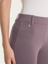 Pantalone slim dritto in Compact Light Marroni Donna - Ragno