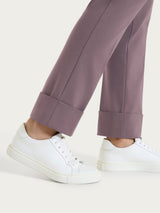 Pantalone slim dritto in Compact Light Marroni Donna - Ragno
