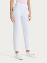 Pantalone capri con spacchetti in Compact Light Bianchi Donna - Ragno