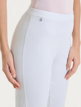 Pantalone capri con spacchetti in Compact Light Bianchi Donna - Ragno