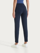 Pantalone capri con spacchetti in Compact Light Blu Donna - Ragno
