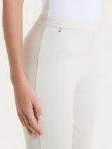 Pantalone capri con spacchetti in Compact Light Bianchi Donna - Ragno