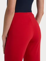 Pantalone capri con spacchetti in Compact Light Rossi Donna - Ragno