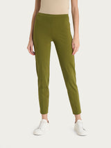 Pantalone capri con spacchetti in Compact Light Verdi Donna - Ragno