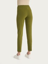 Pantalone capri con spacchetti in Compact Light Verdi Donna - Ragno