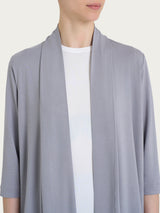Cardigan corto aperto in jersey di viscosa crêpe Grigi Donna - Ragno