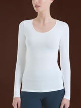 Maglietta girocollo in Jersey Strech Winter Viscosa Viola Donna - Ragno