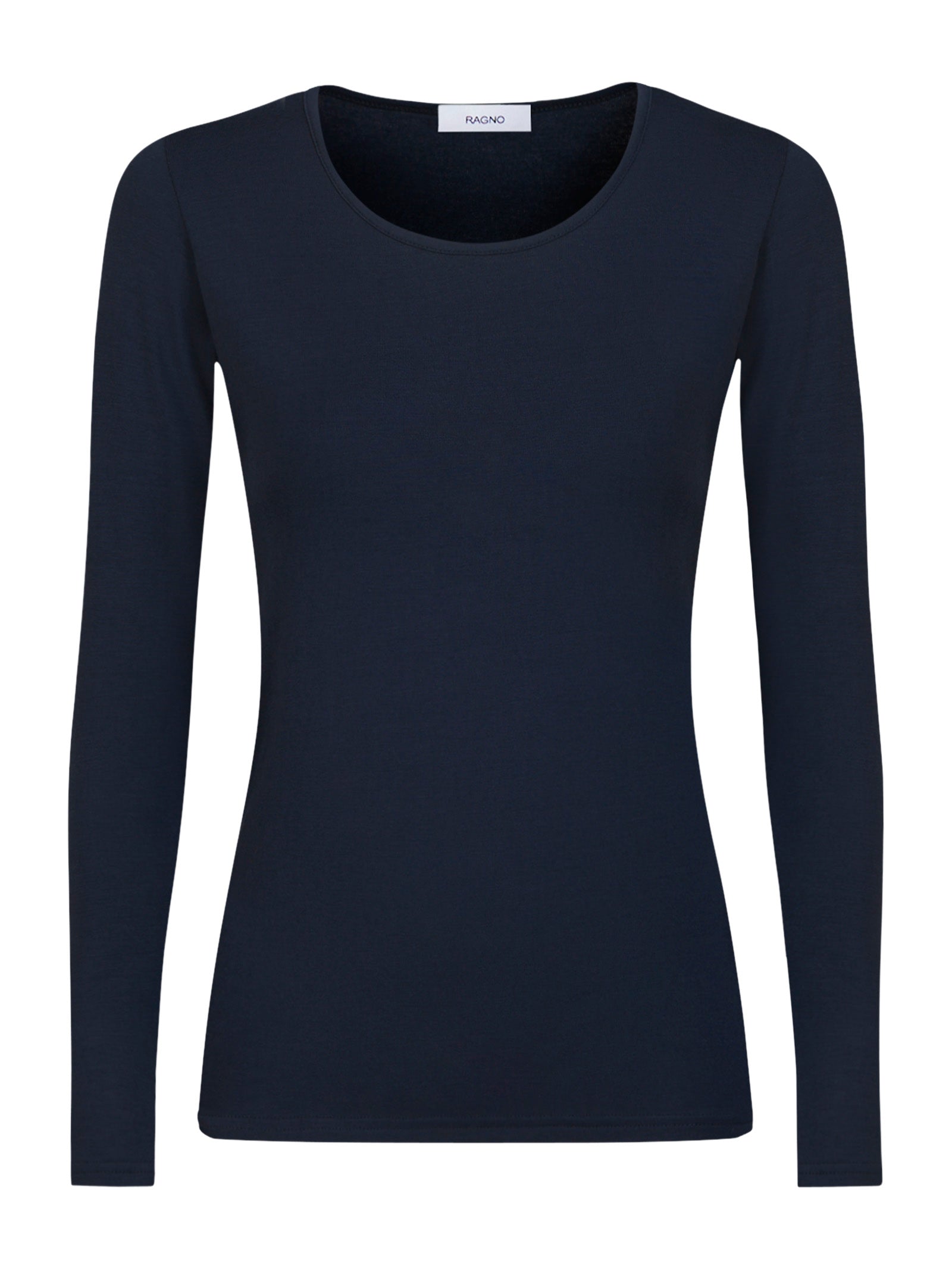 Maglietta girocollo in Eco Viscosa Blu Donna - Ragno