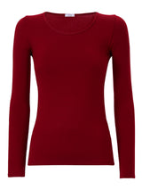 Maglietta girocollo in Jersey Strech Winter Viscosa Rossi Donna - Ragno
