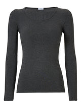 Maglietta girocollo in Jersey Strech Winter Viscosa Neri Donna - Ragno