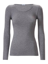Maglietta girocollo in Jersey Strech Winter Viscosa Neri Donna - Ragno