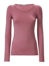 Maglietta girocollo in Jersey Strech Winter Viscosa Rossi Donna - Ragno