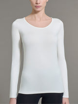 Maglietta girocollo in Jersey Strech Winter Viscosa Grigi Donna - Ragno