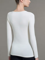Maglietta girocollo in Jersey Strech Winter Viscosa Grigi Donna - Ragno