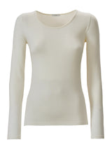 Maglietta girocollo in Jersey Strech Winter Viscosa Grigi Donna - Ragno