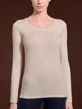 Maglietta girocollo in Jersey Strech Winter Viscosa Grigi Donna - Ragno