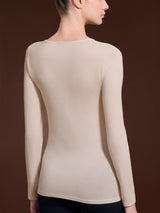 Maglietta girocollo in Jersey Strech Winter Viscosa Grigi Donna - Ragno