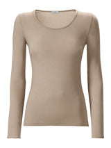 Maglietta girocollo in Jersey Strech Winter Viscosa Grigi Donna - Ragno