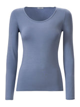 Maglietta girocollo in Jersey Strech Winter Viscosa Viola Donna - Ragno