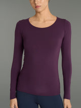 Maglietta girocollo in Jersey Strech Winter Viscosa Viola Donna - Ragno