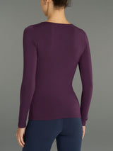 Maglietta girocollo in Jersey Strech Winter Viscosa Viola Donna - Ragno