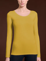 Maglietta girocollo in Jersey Strech Winter Viscosa Gialli Donna - Ragno