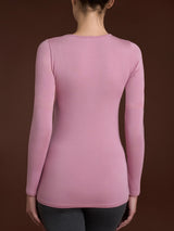 Maglietta girocollo in Jersey Strech Winter Viscosa Rosa Donna - Ragno