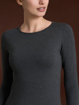 Maglietta con scollo a barchetta in Eco Viscosa Blu Donna - Ragno