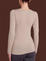 Maglietta con scollo a barchetta in Jersey Strech Winter Viscosa Grigi Donna - Ragno