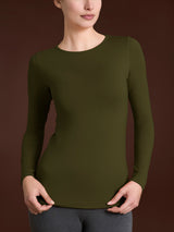 Maglietta con scollo a barchetta in Eco Viscosa Verdi Donna - Ragno