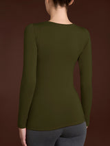 Maglietta con scollo a barchetta in Eco Viscosa Verdi Donna - Ragno