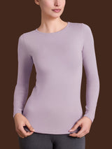 Maglietta con scollo a barchetta in Jersey Strech Winter Viscosa Rosa Donna - Ragno