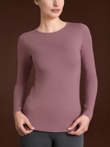 Maglietta con scollo a barchetta in Jersey Strech Winter Viscosa Rosa Donna - Ragno