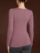 Maglietta con scollo a barchetta in Jersey Strech Winter Viscosa Rosa Donna - Ragno