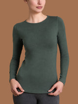 Maglietta con scollo a barchetta in Jersey Strech Winter Viscosa Grigi Donna - Ragno
