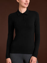 Polo in Eco Viscosa Neri Donna - Ragno