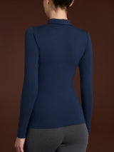 Polo in Jersey Strech Winter Viscosa Blu Donna - Ragno